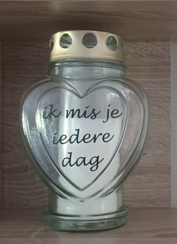Hart kaars ik mis je iedere dag