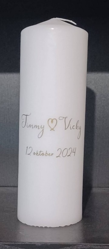 Kaars met namen