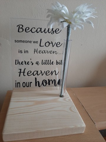 Plexiglas met houder