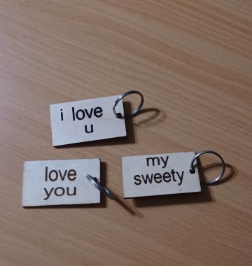 Sleutel hanger rechthoek