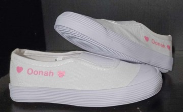 Witte turnpantoffels